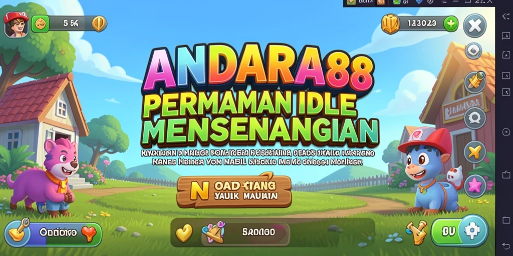 Tangkapan layar gameplay ANDARA88 menampilkan karakter dan fitur Idle menarik.