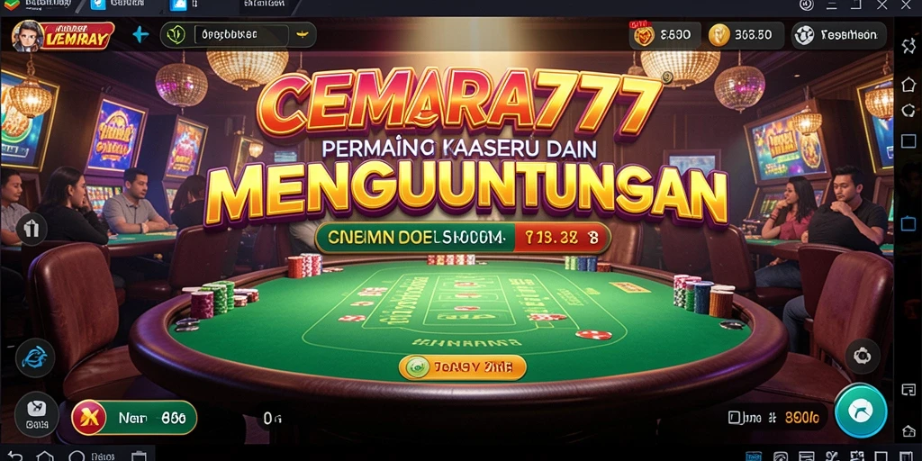 Tampilan gameplay kasino yang mendebarkan dari CEMARA777.