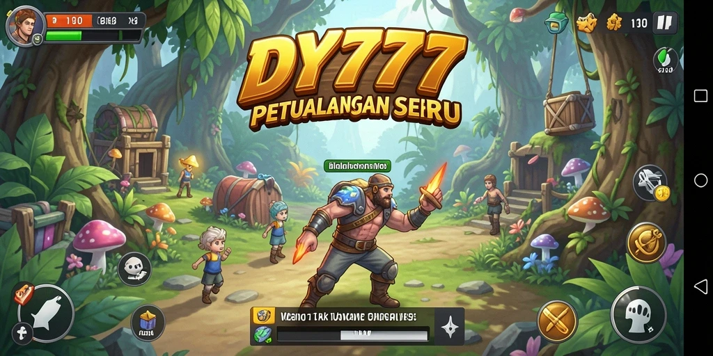 Tampilan gameplay seru dari DY777 di dunia petualangan.