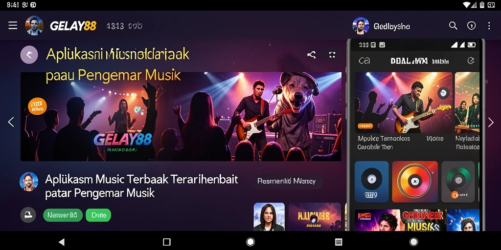 Tampilan gameplay GELAY88 menampilkan beragam pilihan lagu musik.