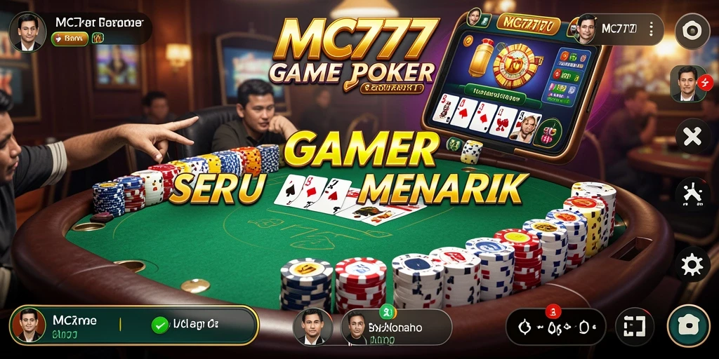 Screenshot utama MC777 menampilkan gameplay seru permainan Poker.