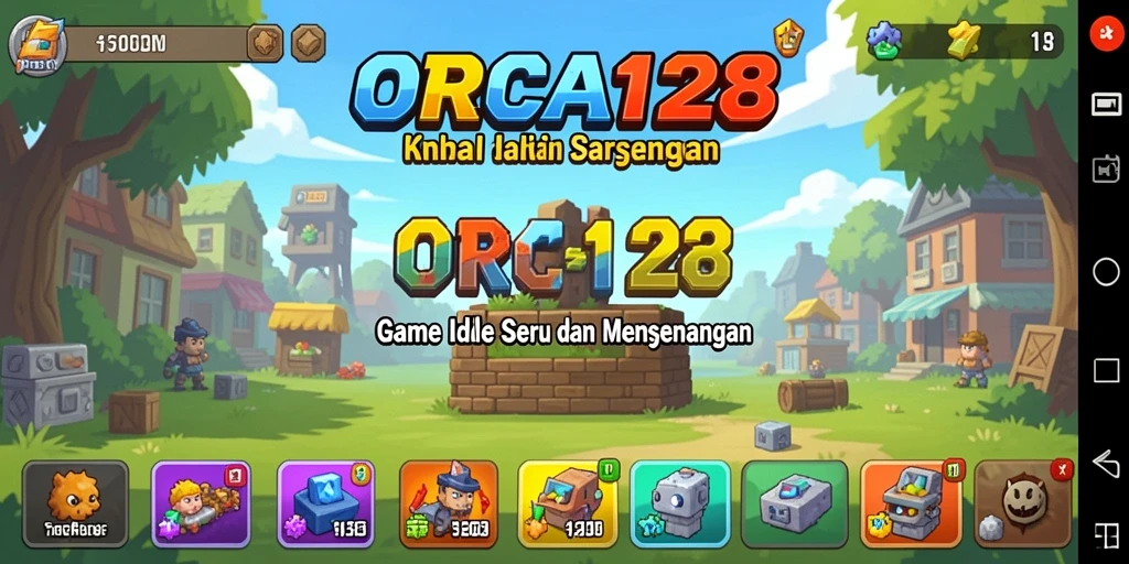 Tampilan gameplay ORCA128 yang menarik dan menghibur.