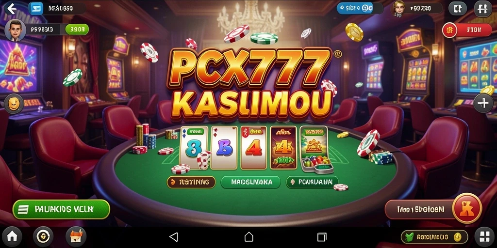 Gambaran gameplay menarik dari aplikasi kasino PCX777.