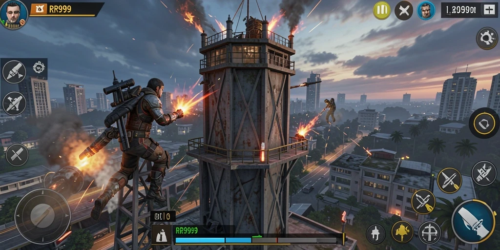 Gameplay menegangkan dengan strategi menara pertahanan yang cerdas.