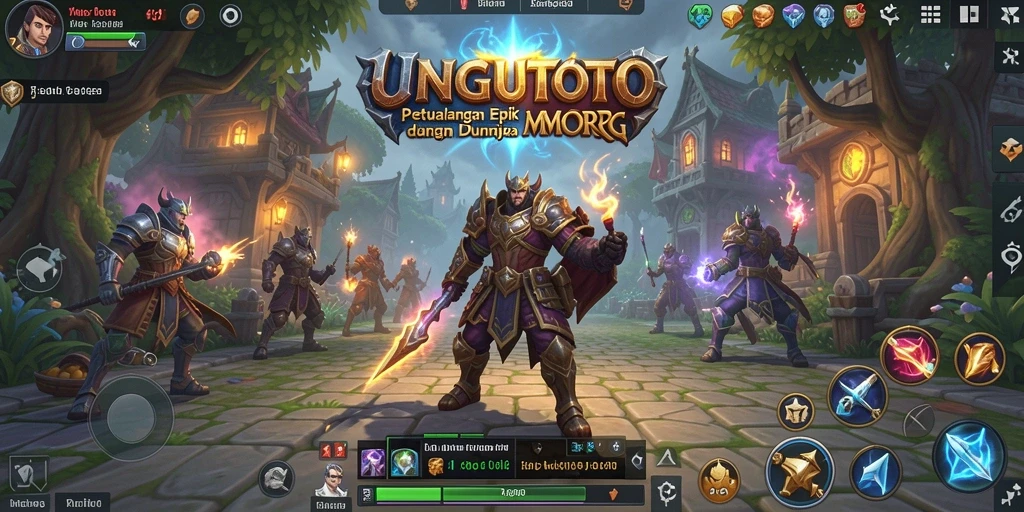 Gameplay seru UNGUTOTO dalam dunia MMORPG yang luas.
