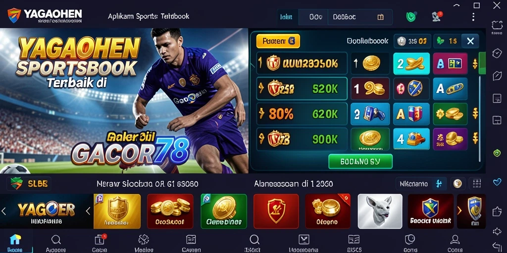 Tampilan gameplay YAGAOHEN menunjukkan taruhan olahraga yang menarik dan interaktif.